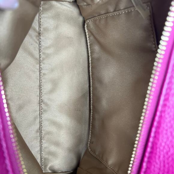 MADISON LEATHER MINI SATCHEL COACH F49720  GOLD CRANBERRY Y2K - Picture 8 of 10